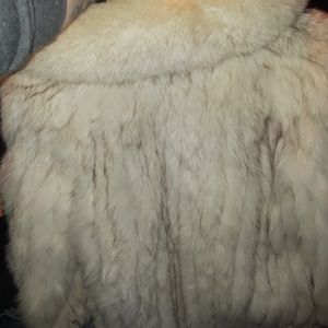 Vintage original rabbit fur coat